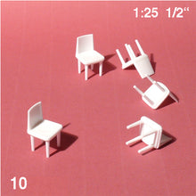Load image into Gallery viewer, CHAIRS, MODEL "1204", M=1:25 WHITE / 1:25 / N/A