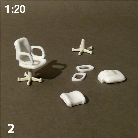 SWIVEL CHAIRS w/ ARM RESTS, M=1:20