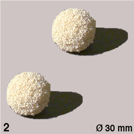RUBBER SPONGE BALLS, D = 30 MM