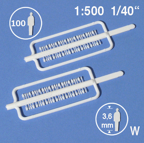SILHOUETTE FIGURES, M=1:500 WHITE / 1:500 / H = 3.6 MM