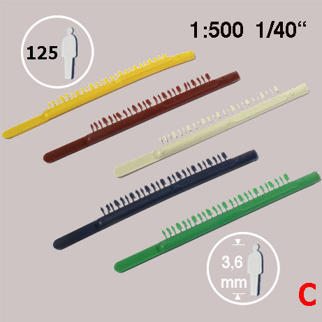SILHOUETTE FIGURES, M=1:500 MULTI-COLOUR / 1:500 / H = 3.6 MM