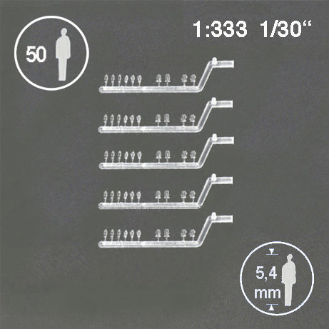 SILHOUETTE FIGURES, M=1:333 CLEAR / 1:333 / H = 5.4 MM