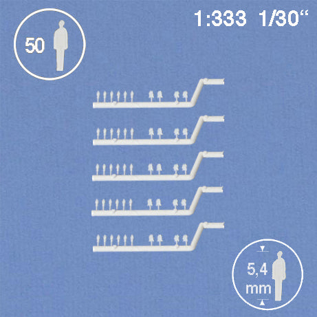 SILHOUETTE FIGURES, M=1:333 WHITE / 1:333 / H = 5.4 MM