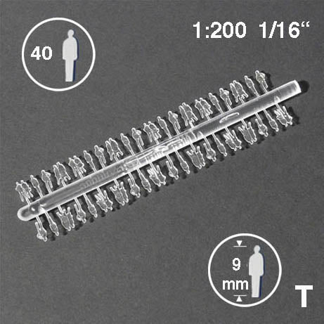 SILHOUETTE FIGURES, M=1:200 CLEAR / 1:200 / H = 9.0 MM