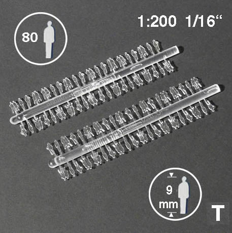 SILHOUETTE FIGURES, M=1:200 CLEAR / 1:200 / H = 9.0 MM