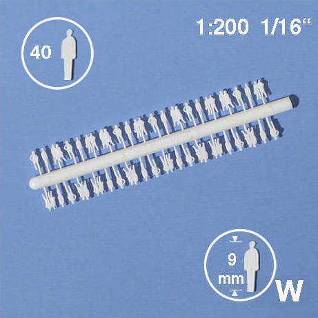 SILHOUETTE FIGURES, M=1:200 WHITE / 1:200 / H = 9.0 MM