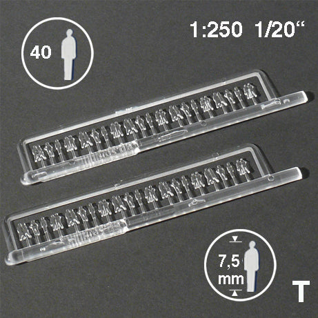 SILHOUETTE FIGURES, M=1:250 CLEAR / 1:250 / H = 7.5 MM