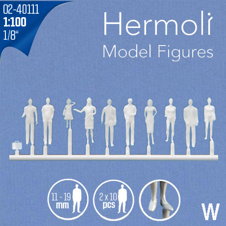 BULK PACK: HERMOLI STANDING FIGURES, M=1:100
