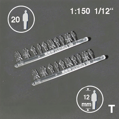 SILHOUETTE FIGURES, M=1:150 CLEAR / 1:150 / H = 12 MM