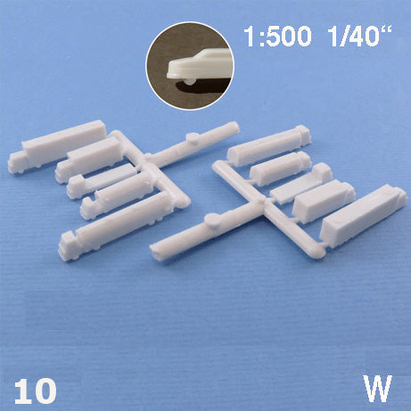 TRUCKS, ASSORTED, M=1:500 WHITE / 1:500 / L = 21-31 MM