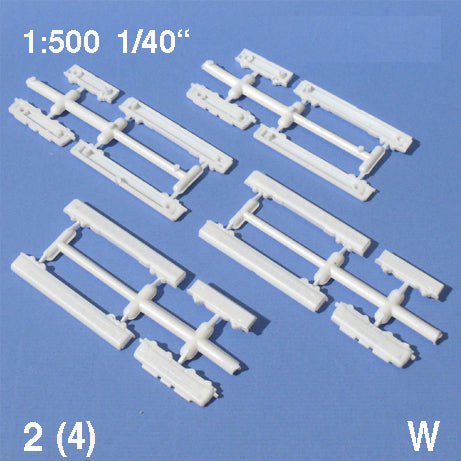 TRAIN SET, OLD-FASHIONED, M=1:500 WHITE / 1:500 / L = 158 MM