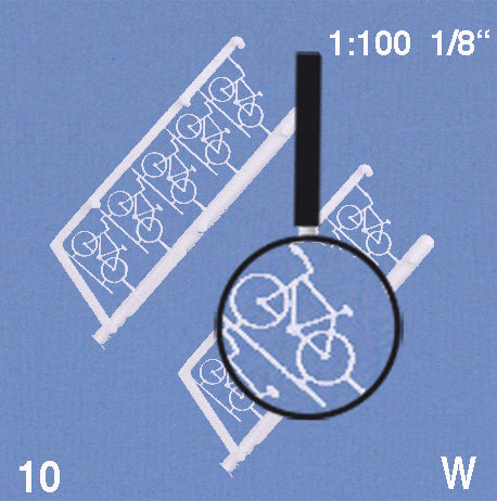 BICYCLES, M=1:100 WHITE / 1:100 / N/A