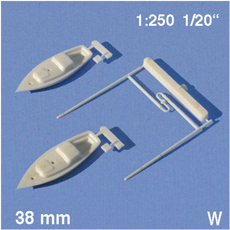 SAIL BOATS, w/o SAIL CLOTH, M=N/A WHITE / N/A / L = 38 MM