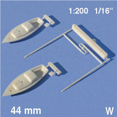 SAIL BOATS, w/o SAIL CLOTH, M=N/A WHITE / N/A / L = 44 MM