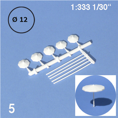 PARASOLS, M=1:250 WHITE / 1:250 / D = 12 MM