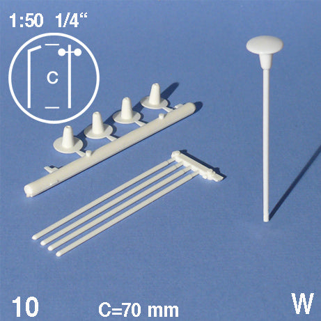 LANTERNS, M=1:50 WHITE / 1:50 / H = 80 MM