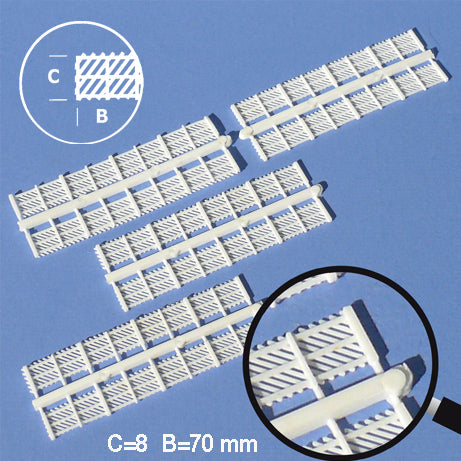 FENCE ELEMENTS, DIAGONAL, M=1:100 WHITE / 1:100 / H = 8 MM