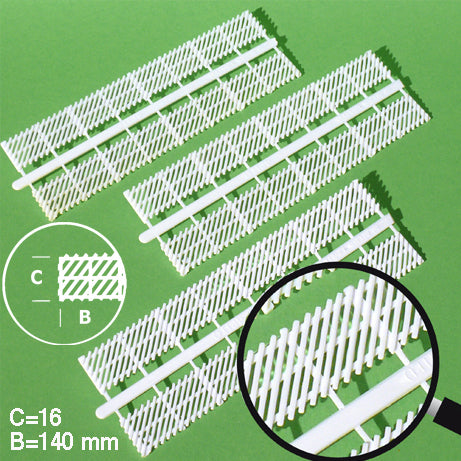 FENCE ELEMENTS, DIAGONAL, M=1:50 WHITE / 1:50 / H = 16 MM