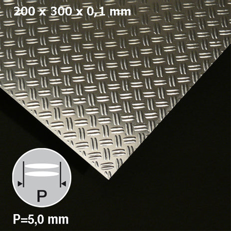 ALU BULB PLATE, H = 5,0 MM ALU / N/A / 290 x 390 x 0.5 MM