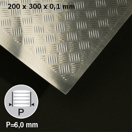 ALU BULB PLATE, H = 6,0 MM ALU / N/A / 290 x 390 x 0.5 MM