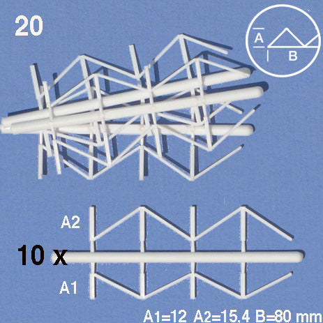 TRUSSES, H = 12-14 MM WHITE / N/A / W = 95 MM