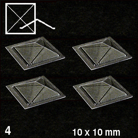SKYLIGHTS, PYRAMID, D = 10.0 MM CLEAR / N/A / D = 10.0 MM
