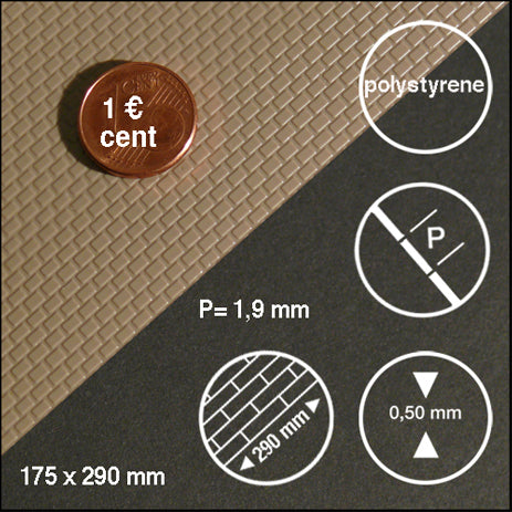 SLATES, M=1:50 LIGHT GREY / 1:50 / 175 x 290 x 0.5 MM