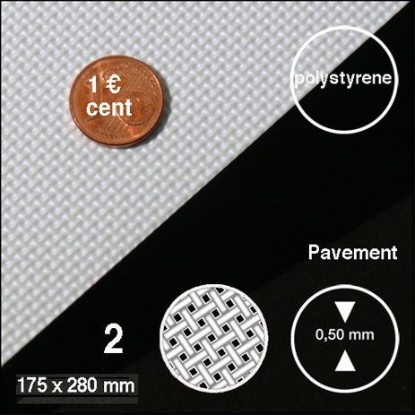 COMPOSITE STONES / PAVEMENT WHITE / N/A / 175 x 290 x 0.5 MM