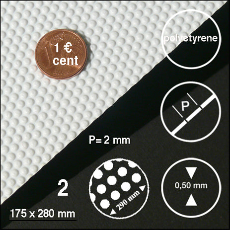 GOLF BALL DIMPLE WHITE / N/A / 175 x 290 x 0.5 MM