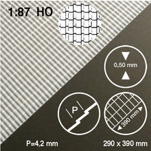 Load image into Gallery viewer, ROOF TILE SHEET, M=1:87 WHITE / 1:87 / 290 x 390 x 0.5 MM
