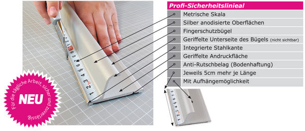 PRO CUTTING RULER, ALU, 55 CM N/A / N/A / 55 CM