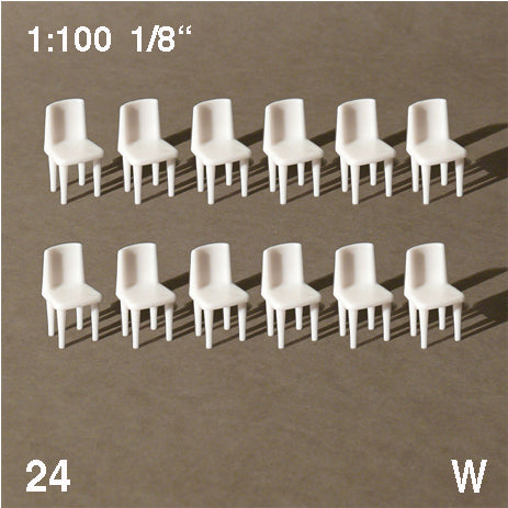 CHAIRS, M=1:100 WHITE / 1:100 / N/A