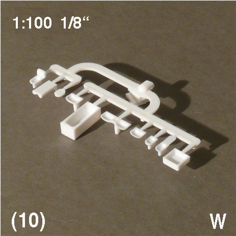 SET OF BATHROOM APPLIANCES, M=1:100 WHITE / 1:100 / N/A