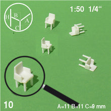 Load image into Gallery viewer, DINING CHAIRS w/ ARM RESTS, M=1:50
