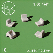 Load image into Gallery viewer, LOUNGE CHAIRS, M=1:50 WHITE / 1:50 / N/A
