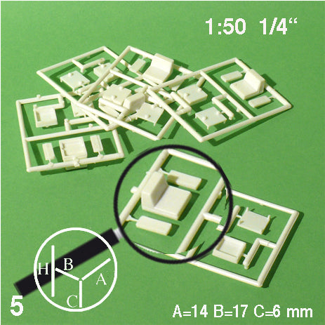 CHAIRS w/ ARM RESTS, M=1:50 WHITE / 1:50 / N/A