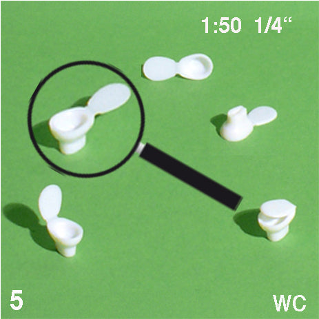 TOILETS, M=1:50 WHITE / 1:50 / N/A
