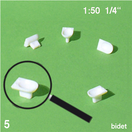 BIDETS, M=1:50 WHITE / 1:50 / N/A
