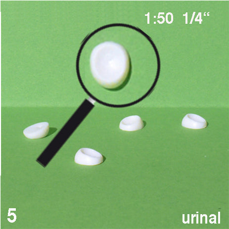 ROUND URINALS, WALL MOUNT, M=1:50 WHITE / 1:50 / N/A