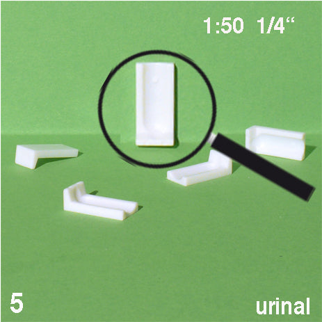 URINALS, FLOOR MOUNT, M=1:50 WHITE / 1:50 / N/A