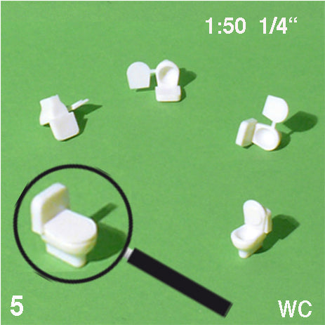TOILETS w/ CISTERN, M=1:50 WHITE / 1:50 / N/A