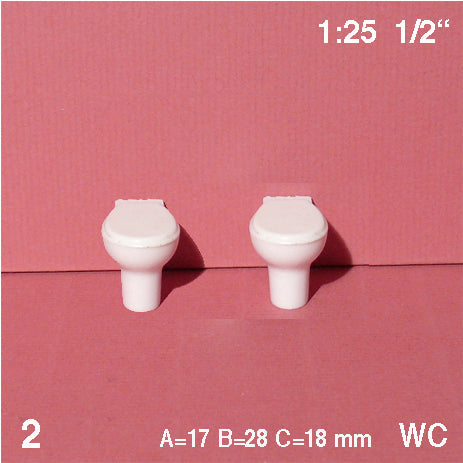 TOILETS, M=1:25 WHITE / 1:25 / N/A