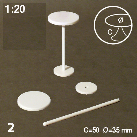 BAR STOOLS, M=1:20 WHITE / 1:20 / N/A